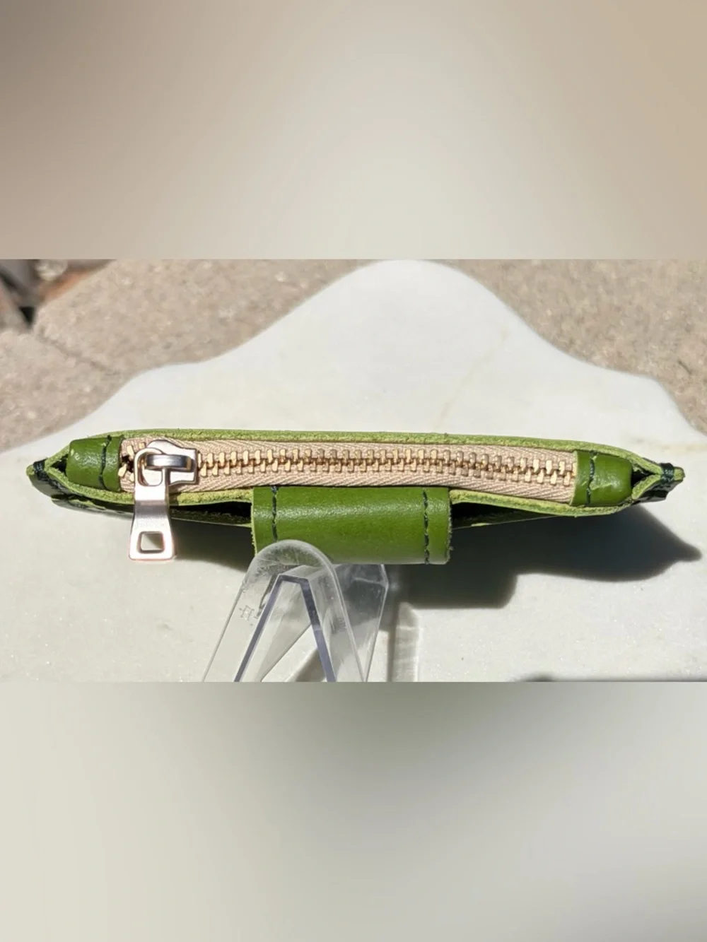 Sabrina Wallet Portland Leather Apple Green NWOT